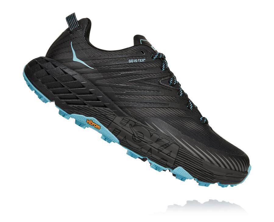 Hoka One One Trail Schoenen Dames - Speedgoat 4 Gore-Tex - Zwart - CG1567823